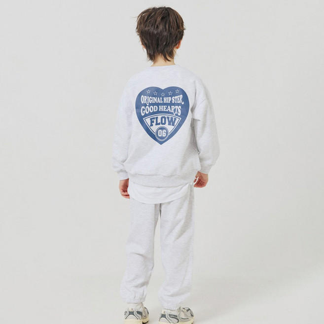 바브키즈 아동용 보떼 하트 상하복 세트