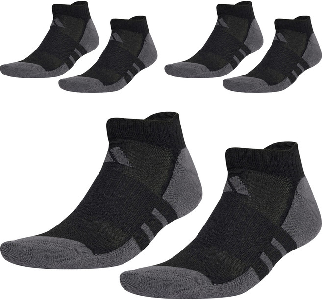 adidas 愛迪達 CLIMACOOL 低筒襪 3雙組 JC6452, 黑灰色, 1套