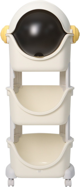 베네베네 유아용 트롤리 스페이스 장난감 정리대, 아이보리, 1개