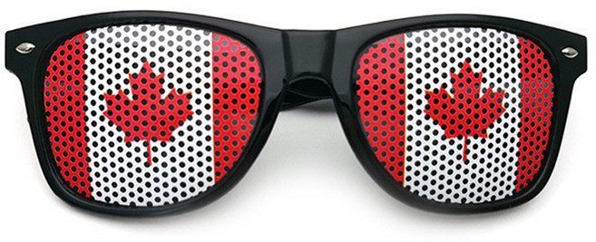 마켓피아 패션 파티 국가 선글라스, 캐나다, 1개