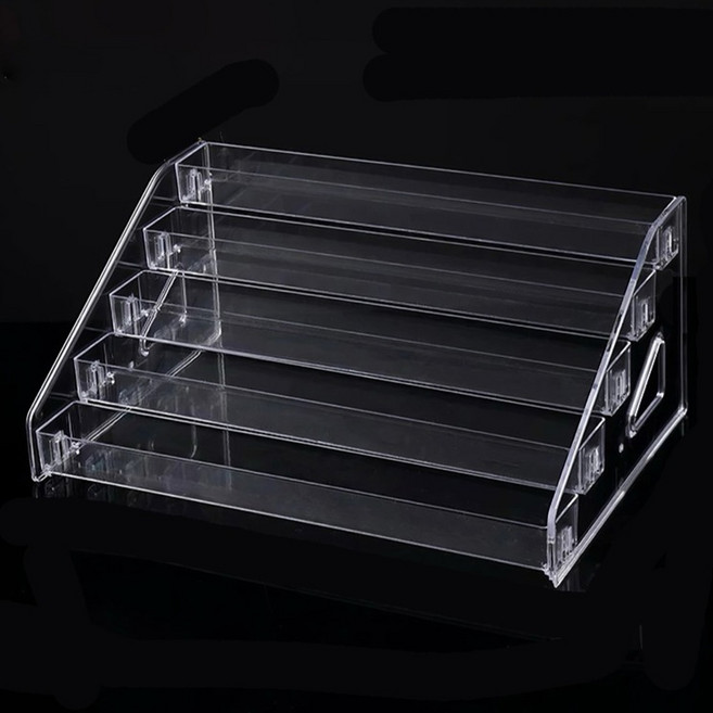 마다꾸미 투명 아크릴 5단 계단식 진열 정리대 03, 1개