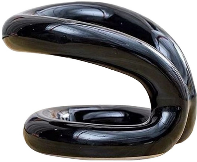 코스넬 세라믹 메이크업 정리대, 검은색, 1개