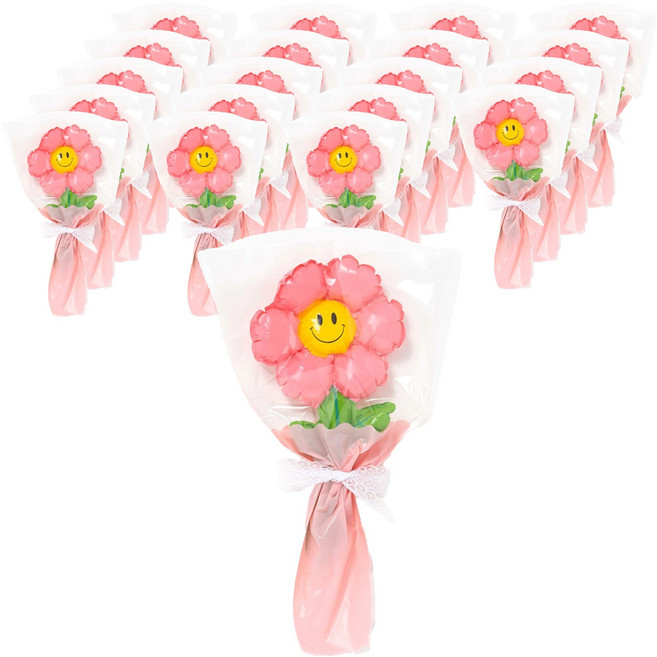 minhwashop 微笑花束氣球製作套組 I250062C, 20套, 粉紅色