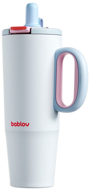 bablov 花伴森 Lucky 316雙飲把手保溫杯, 海風郵件, 1個, 1200ml