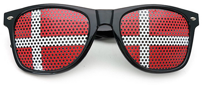 마켓피아 패션 파티 국가 선글라스, 덴마크, 1개