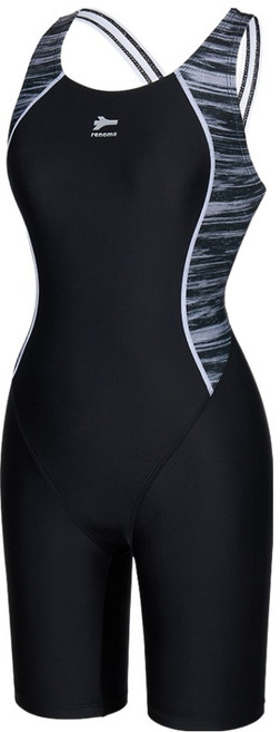 레노마스윔 여성용 슬림라인 X백 3부 반신수영복 RN-LS2G567