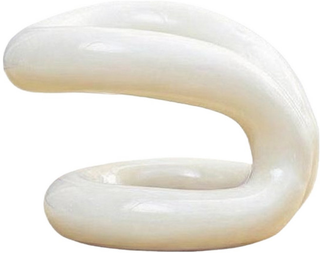 코스넬 세라믹 메이크업 정리대, 크림색, 1개