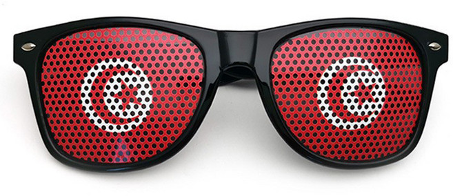 마켓피아 패션 파티 국가 선글라스, 튀니지, 1개