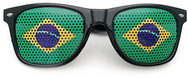 마켓피아 패션 파티 국가 선글라스, 브라질, 1개