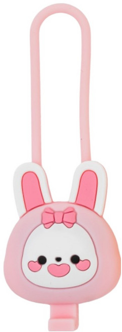 아아랜드 강아지 야간산책 충전식 LED 블링커 아토, 분홍, 1개