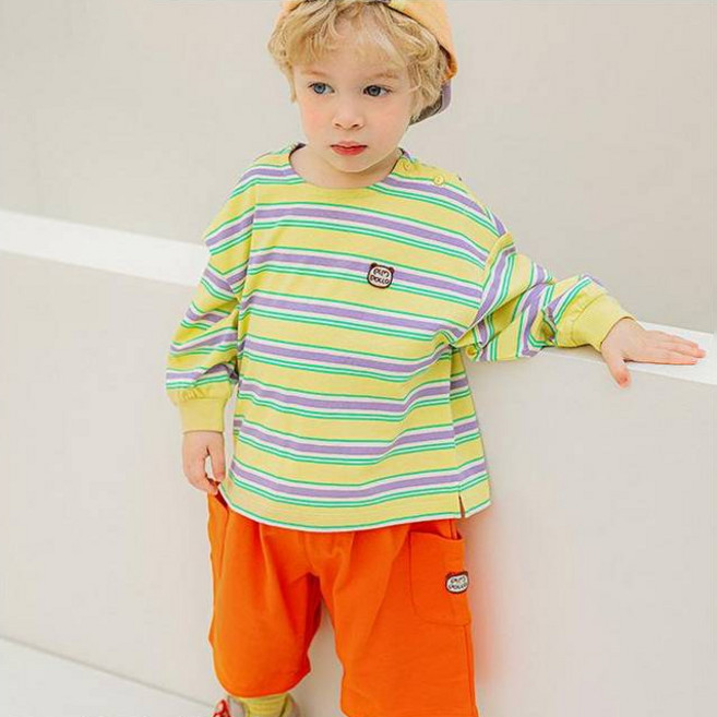 삠뽀요 또또스트라이프 상하의 세트 PLRCE09