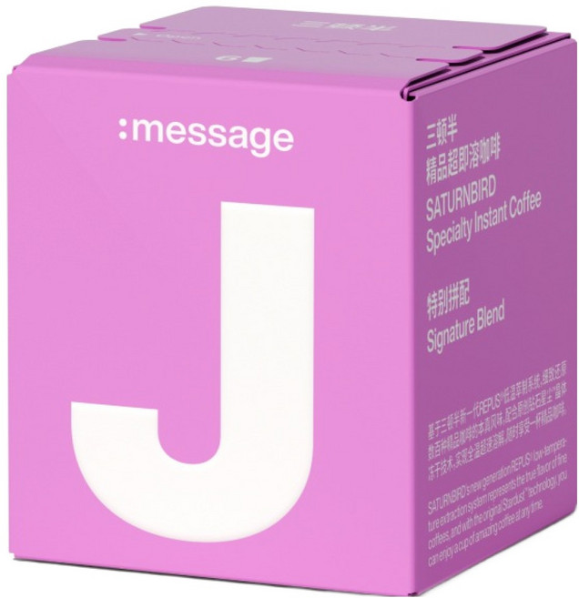 Saturnbird 訊息系列冷萃咖啡 J 經典綜合 中度烘焙, 3g, 1個, 6入