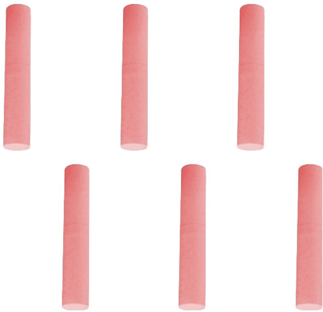 블럭마트 휴대용 칫솔치약 케이스, 핑크, 6개