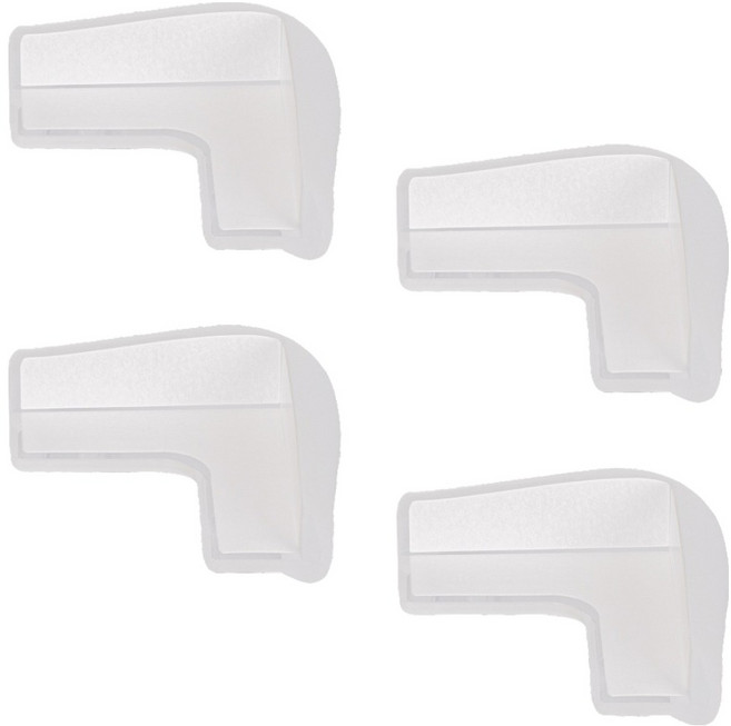 아가드 실리콘 코너 모서리 보호대, 투명, 4개