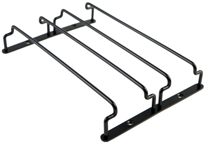 마텐더 더랙 글렌캐런 글래스 행거 더블레일, 블랙, 1개