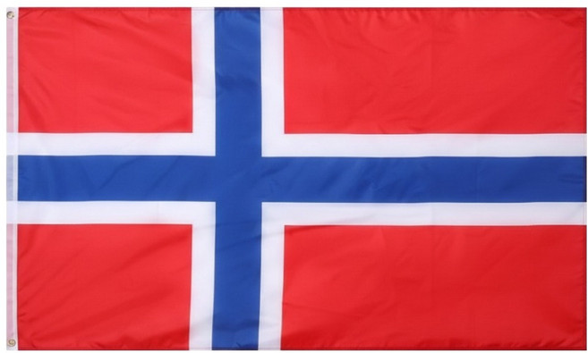 마켓피아 노르웨이 국기 장식용 응원용품 소품 90 x 150 cm, 혼합색상, 1개