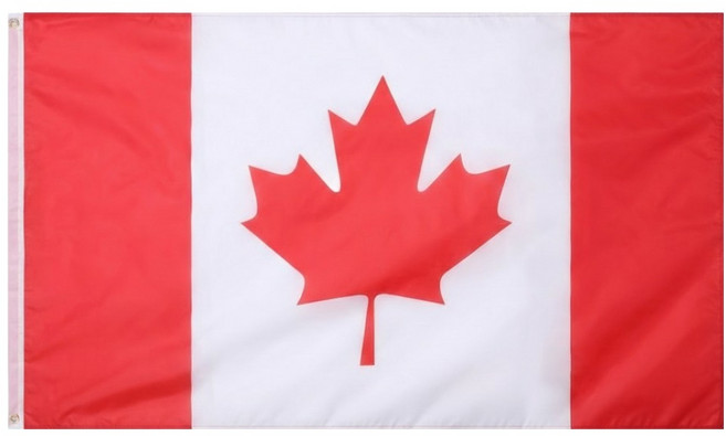 MARKETPIA 加拿大國旗 應援裝飾 室內裝飾旗幟 90 x 150 cm, 混合色, 1個