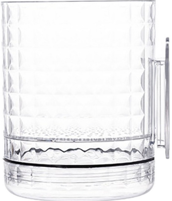 소유공간 벽걸이 저면관수 심플 화분, 투명, 1개