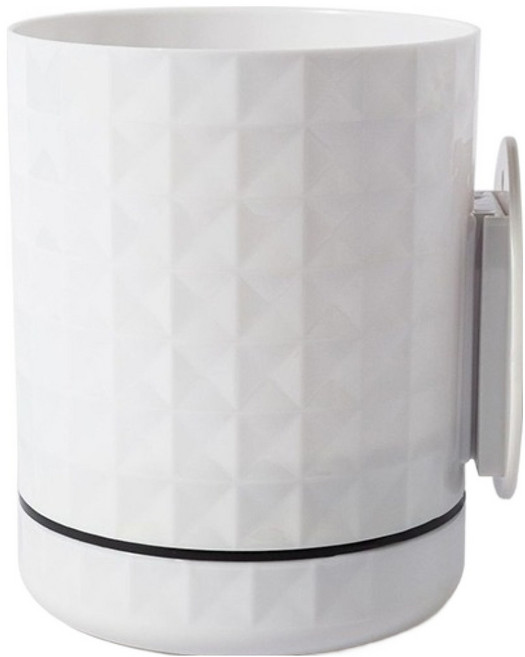 소유공간 벽걸이 저면관수 심플 화분, 화이트, 1개