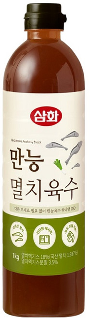 삼화식품 만능멸치육수, 1개, 1kg