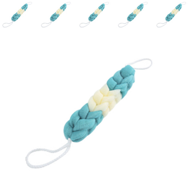 블럭마트 욕실 롱 샤워타올, 블루, 1개입, 6개