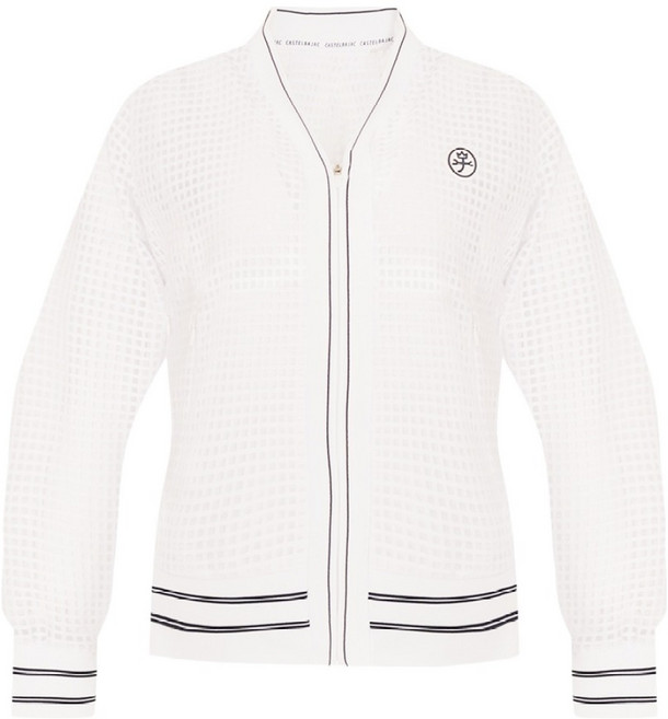 까스텔바작 여성용 V넥 메쉬 집업 점퍼 BGDMTJ704