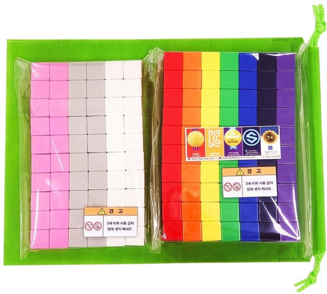 큐블로 매직큐브 자석블럭 10종 x 20p MC200, 혼합색상, 1세트