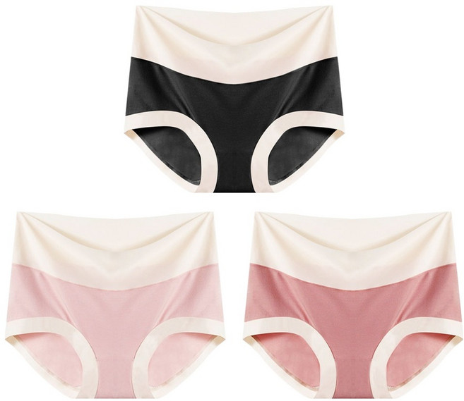 어나더디 여성용 고탄력 마카롱 스판 노라인 팬티 3종 세트