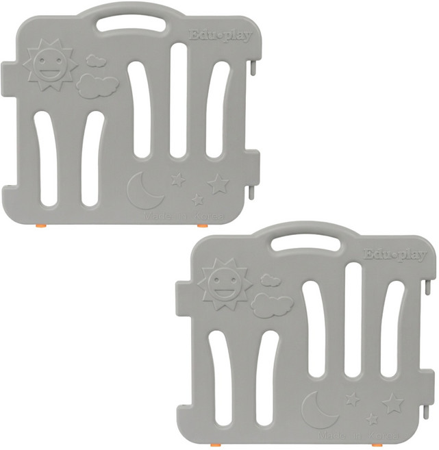 에듀플레이 굿베이비룸 벽면, 그레이, 2개