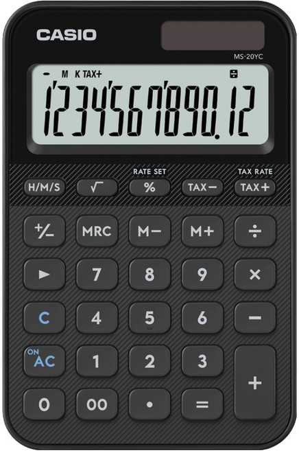 CASIO 卡西歐 彩色電子計算機 MS-20YC, 1個, 黑色