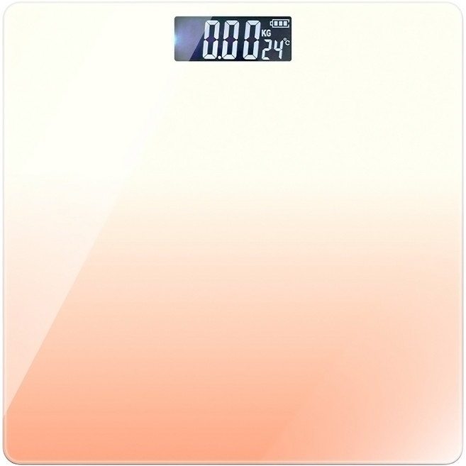 UTA 無線藍芽體脂計, 白橘漸層, 1個, A3