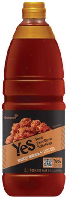 동원예스 양념치킨 매운맛 소스, 2.1kg, 1개