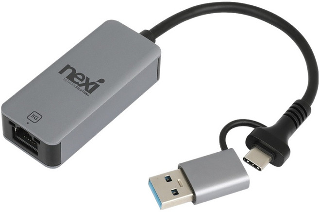 넥시 기가비트 USB 유선랜카드 5G USB3.1 C타입 / A타입, 1개, NX-U31CA5G