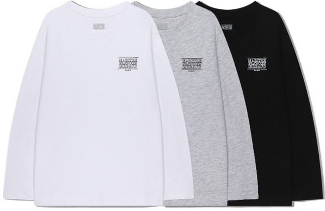 MaritheFrancoisGirbaud 兒童塗鴉經典Logo棉質長袖3件組