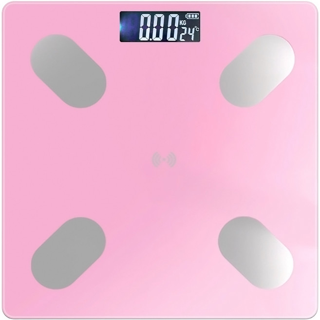 UTA 無線藍芽體脂計, 經典粉, 1個, A3