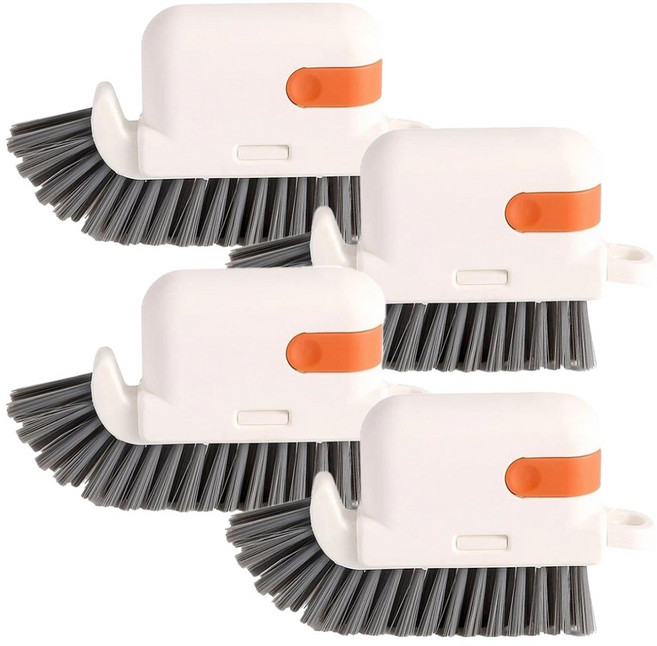 아케이바이 반영구 3in1 창틀 청소 브러쉬, 혼합색상, 4개