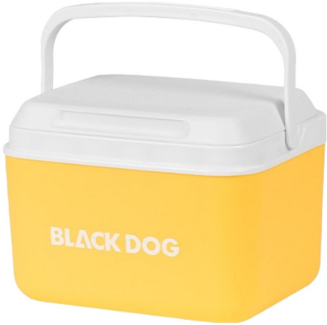 BLACKDOG 마카롱 휴대용 캠핑 쿨러백 BD221, 옐로우, 5L