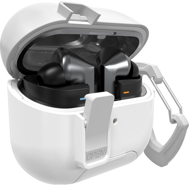 Imall Buds 防丟手機支架 MagSafe 門鎖保護殼, 白色, 1個, Buds3 / Buds3 Pro