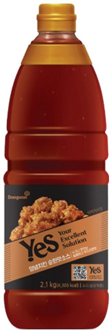 동원예스 양념치킨 순한맛 소스, 2.1kg, 1개
