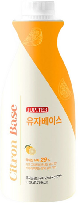 Jupiter 柚子基底濃縮液, 1.12kg, 1個