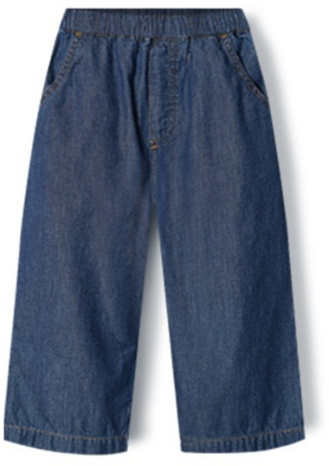 유니프랜드 면 데님 9부 일자 팬츠