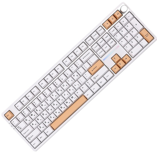 몬스타기어 컨트롤 노브 매크로 조약돌 커스텀 더바다소금 블루투스 유무선 기계식 키보드, 선샤인, 스텔라 108 pro, 제조사축