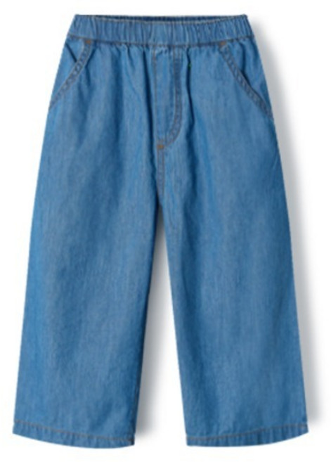 유니프랜드 면 데님 9부 일자 팬츠