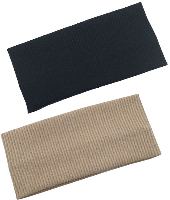 깨비다 데일리 골지 니트 헤어밴드 18.5 x 9 cm 2p