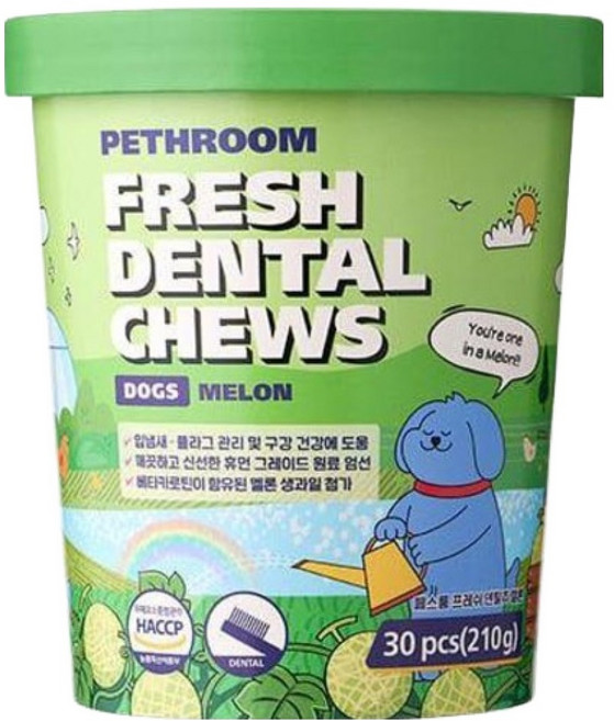페스룸 강아지 프레쉬 덴탈츄 30p, 210g, 1개, 멜론