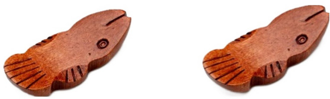 리빙사냥 원목 수저 받침대 디자인4, 2개