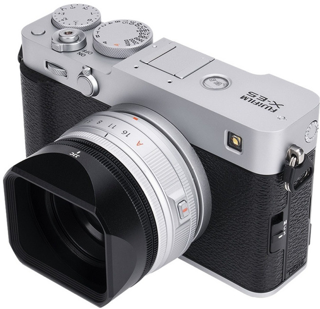 JJC 후지 XF 23 F2.8 XF 27 F2.8 R WR X-E5 렌즈 사각 후드, 1개, LH-JXF23F28(블랙)