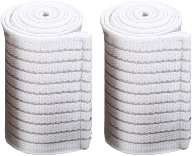 와이홉 고탄력 압박 헬스 손목 보호대, 화이트, 2개