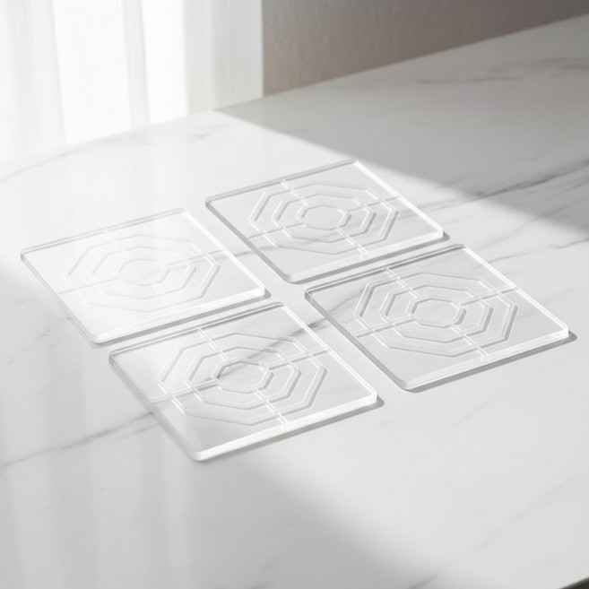 마켓피아 가구 다리 보호 캡 정사각형, 4개