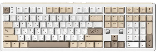 아콘 8K 게이밍 기계식 유무선 키보드, 치즈냥, archon F1 PRO MAX ART, 에그스톤